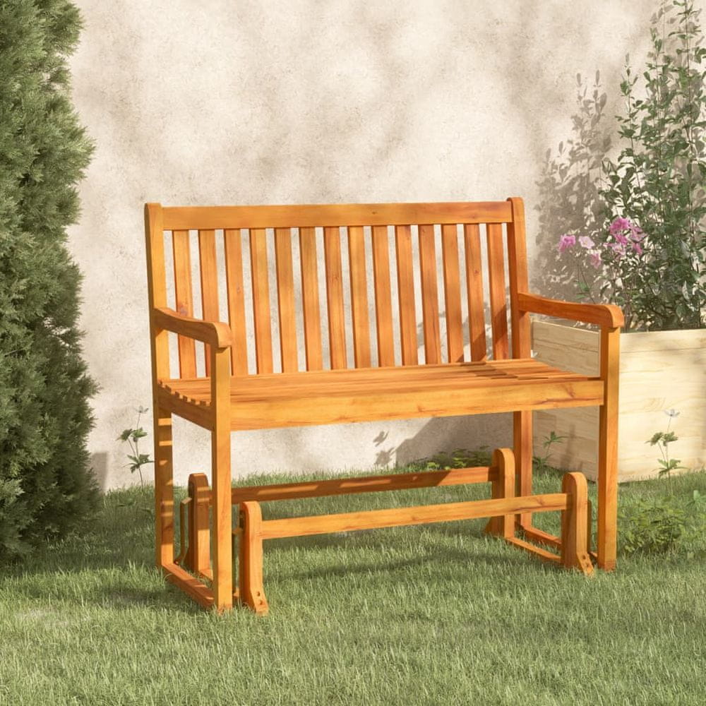 Vidaxl Záhradná lavica/stolička, 110 cm, masívne akáciové drevo